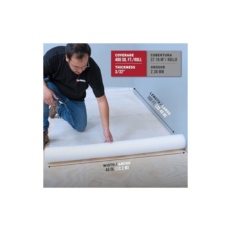 ROBERTS Serenity Foam Underlayment - 400 sq. ft. Roll -