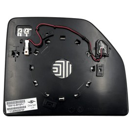 Driver Side Mirror Glass Assembly With Plastic Backing Plate Heated Compatible with 2017-2022 Ford F250, 2017-2019 F350 w Blind Spot Detection (Towing Tow Telescopic)