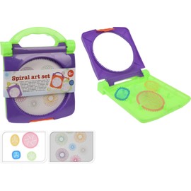 Envenzo Spiral Art Kit for Kids with Stencil Wheels Spirograph for Creative Unique Patterns for Art & Craft Classes Assorated Colors