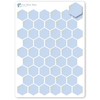 Hexagon Planner Stickers / 50 Gold Foiled Vinyl Stickers (1/2”)