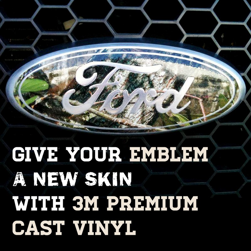 Mossy Oak Graphics - 14010-BL Universal Bottomland Auto Emblem Skin
