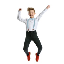 BomGuard Children's Braces 1-8 Years – Children's Braces Child Boys Girls, lightblue