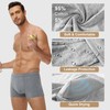 Battewa Cotton Incontinence Underwear for Men Front Absorbent Protective Boxer
