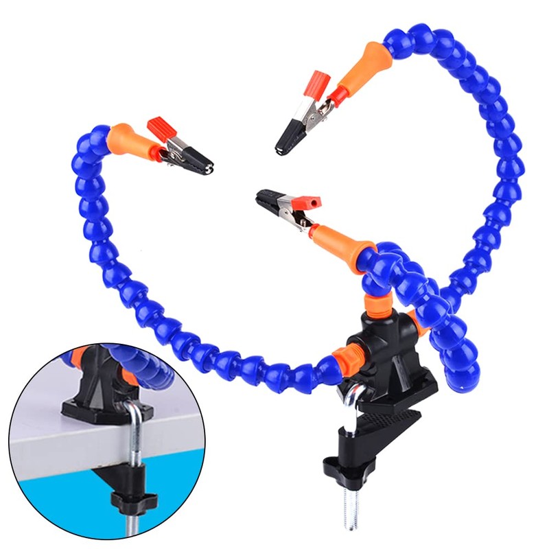 Helping Hands Soldering,Third Hands Helping Soldering Station with Desk Clamp,Simple