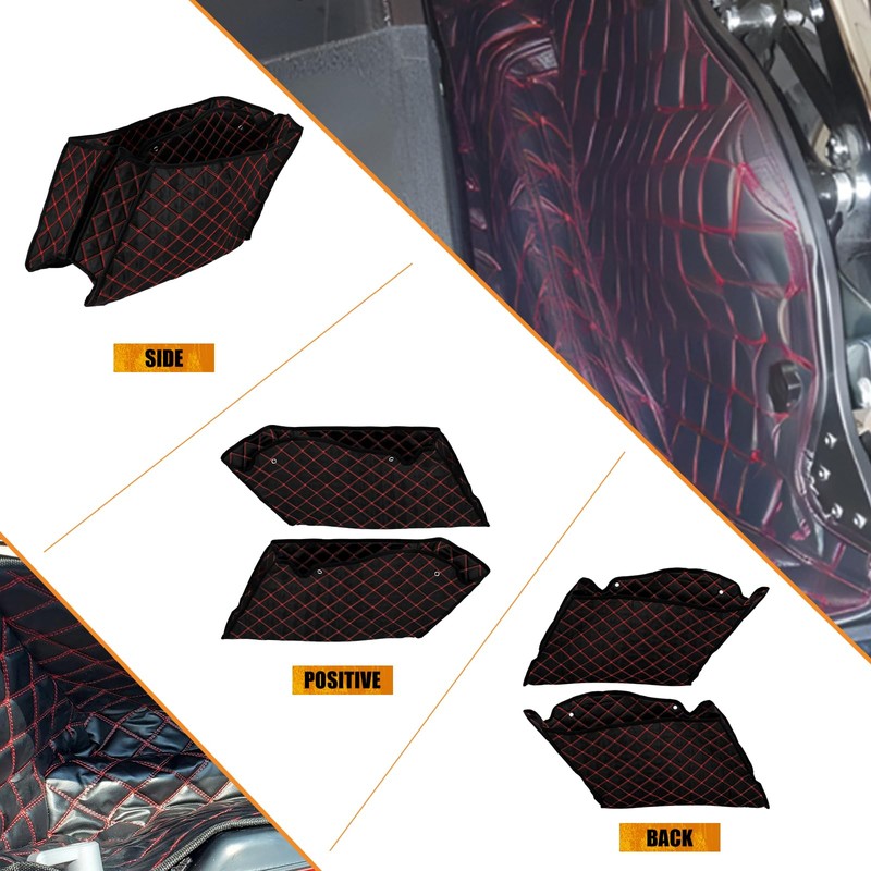 HCmotorku Motorcycle Saddlebag Liners 4" Extended Saddlebags Inserts Fits for