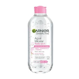 Garnier Skin Active Agua micelar desmaquillante Todo-en-1, 400ml. Limpia, desmaquilla y tonifica, para todo tipo de piel