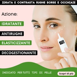 BIO ROUTINE Eye Contour Cream Hyaluronic Acid for Bags and Dark Circles Men Women Anti-Wrinkle Moisturising Revives for a Youthful Look