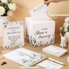 64 Pcs Floral Guest Book Set for Funeral Memorial Services,