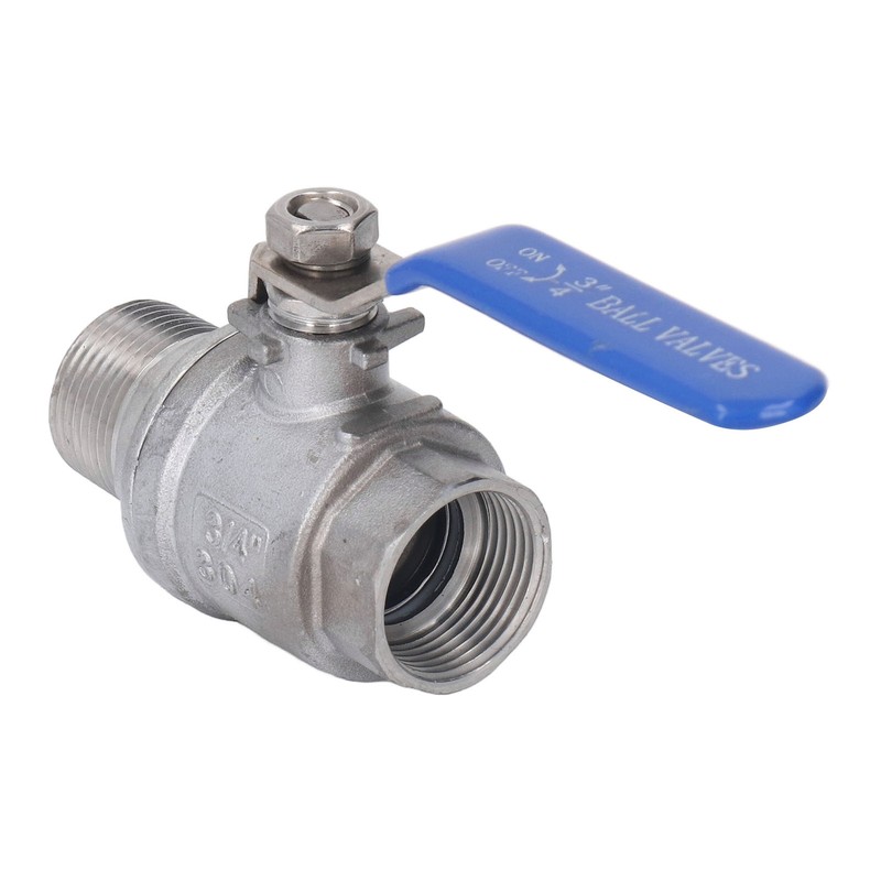 Ball Valve Female Male Thread 3/4in Stainless Steel Good Sealing