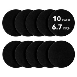 Buoauha 10 Pack Charcoal Filters for Compost Bucket, Compost Filters for Countertop Bin, Odor-Absorbing Activated Charcoal Replacement for Kitchen Compost Bins, 6.7 Inch