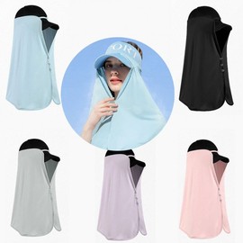 UV Protection Cooling Face Sun Shield Hat for Golf, Hiking, Fishing, Camping Outdoor Activity Pink