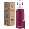 Brita Stainless Steel Water Filter Bottle, Ruby, 32 Ounce, 1