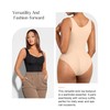 Popilush Shapewear Bodysuit Built in Bra Square Neck Tank Top