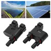 2PCS Solar PV Connector 2 to 1 Photovoltaic Crimp Connector