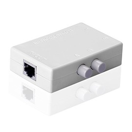 SIENOC 2 Ports Network Switch Selector Hub 2-in 1-out or 1-in 2-out 100Mhz