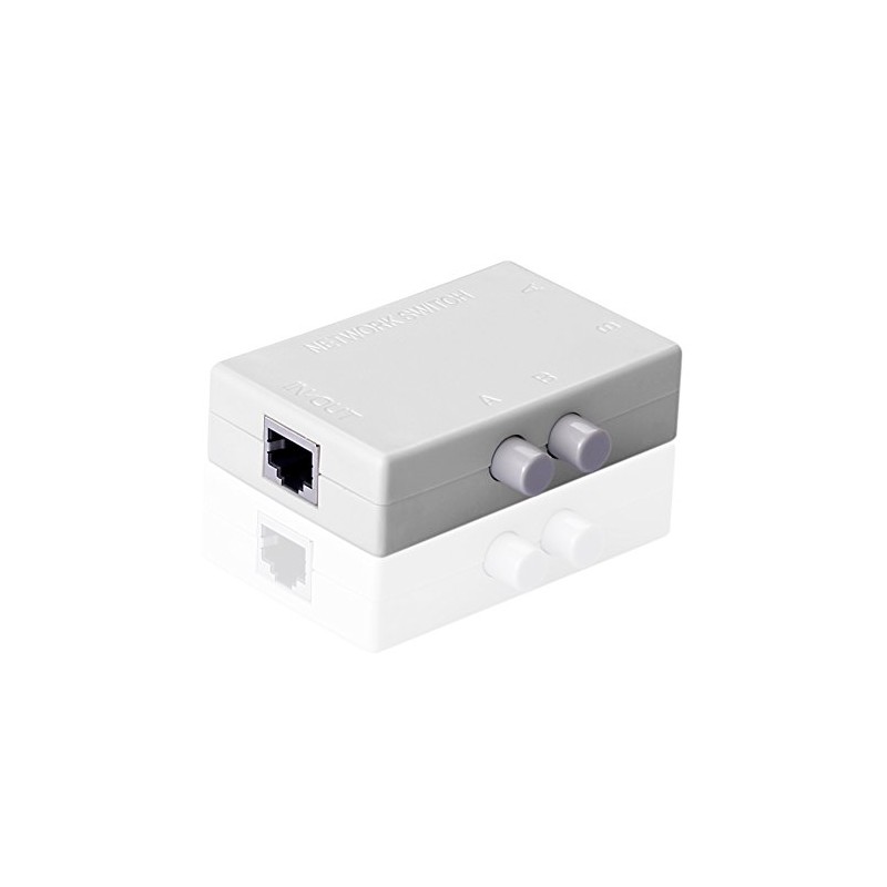 SIENOC 2 Ports Network Switch Selector Hub 2-in 1-out or