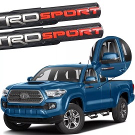 2PS TRD SPORT Emblem Nameplate Badge for Tacoma Tundra 4 Runner Side Fender Door