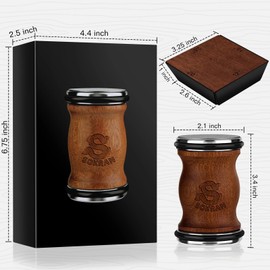 Rolling Knife Sharpener for Kitchen Knives, Diamond Roller Knife Sharpener Kit, Professional Magnetic Sharpening System, Circular Rolling Tumber with 4 Stage Fixed Angle Support 12° 15° 2° 25°