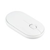 Wireless Mouse White 2.4G BT Mode Ultra Slim Silent Optical