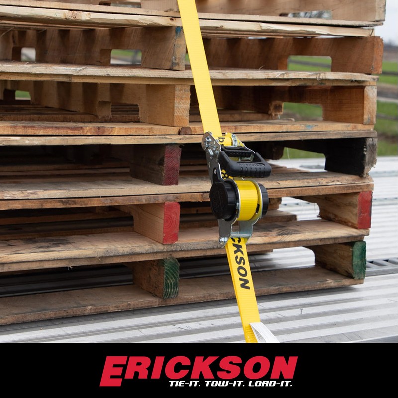 Retractable Ratchet Tie Down 1.5 inch x 16 feet Self-Locking