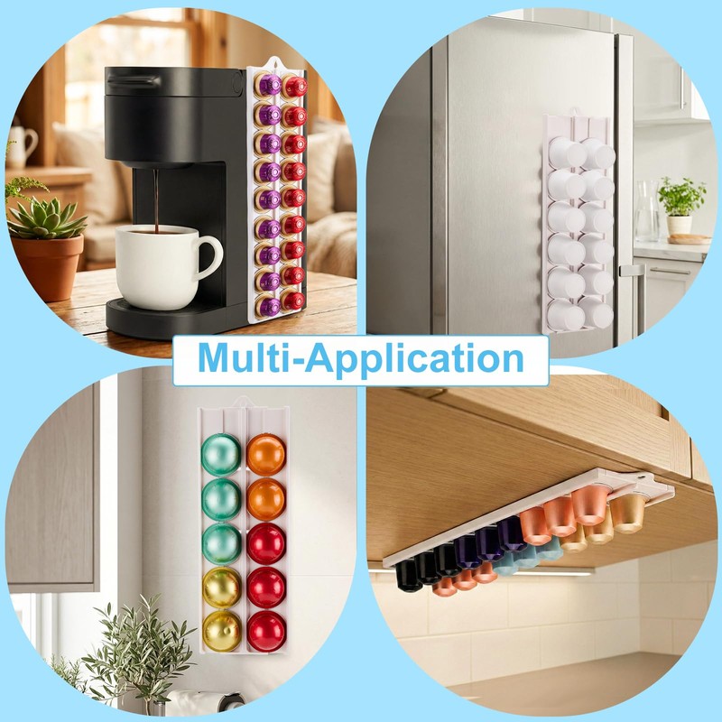 Adjustable K Cup Holder, Space Saving Coffee Pods Holder