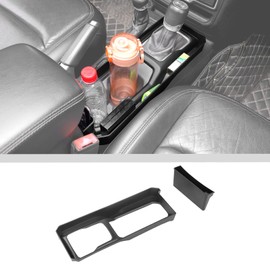 JWWY Gear Shift Shifter Storage Box Center Console Organizer Fit for 2018-2024+ Jeep Wrangler JL JLU & Gladiator JT 4XE Interior Accessories Black 2pcs