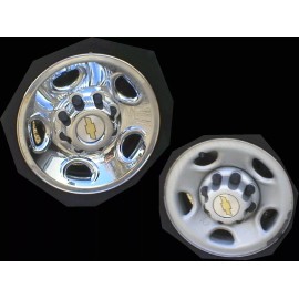 Hubcap King CHEVY EXPRESS VAN CHROME WHEEL SKINS (SIMULATORS) 16" FITS 8 LUG 2500 and 3500