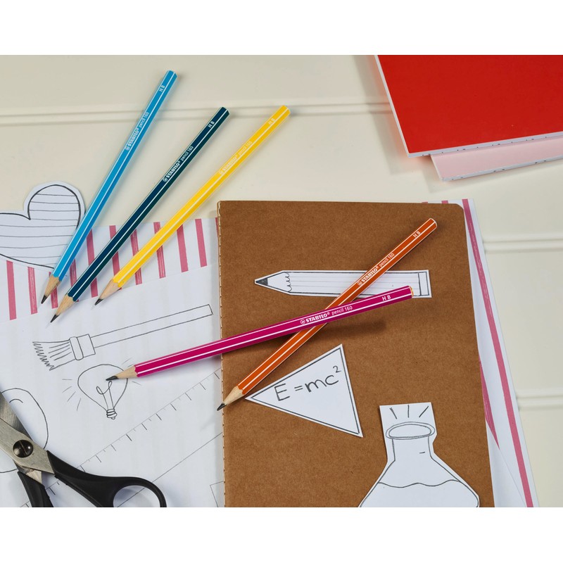 Graphite Pencil - STABILO pencil 160 - Blue - HB