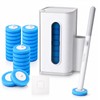 Disposable Toilet Brush System with 27 Refills, Toilet Wand Set