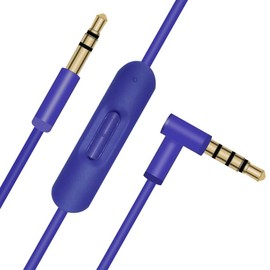 Aquelo Replacement Audio Cable Cord with Inline Mic and Volume Control Compatible with Beats by Dr Dre Headphones Solo/Studio/Pro/Detox/Wireless/Mixr/Executive/Pill, Purple