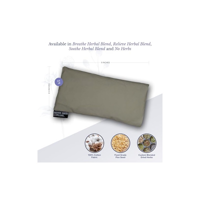 Mother Earth Pillows Therapeutic Eye Pillow (Sage - Relieve Herbal