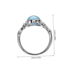 Ipetboom Moonstone Decorative Finger Ring for Women Minimalist Thumb Ring Wedding Hand Jewelry for Engagements and Special Occasions