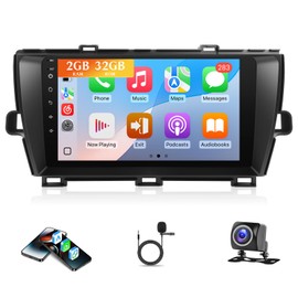 Leadfan Car Stereo Radio for Toyota Prius 2010-2015 Upgrade 9 Inch Touchscreen Android Head Unit Apple Carplay Android Auto for Toyota Prius GPS SWC WiFi Bluetooth+Backup Camera (Fit JBL Version)