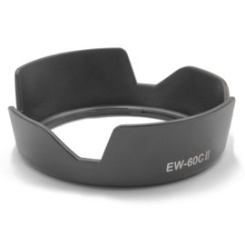 vhbw Plastic Lens Hood/Lens Shade black for Camera Lens Canon EF-S 80 mm f/3.5-5.6 V USM