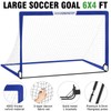 VAVOSPORT Kids Soccer Goals for Backyard Set - 2 of