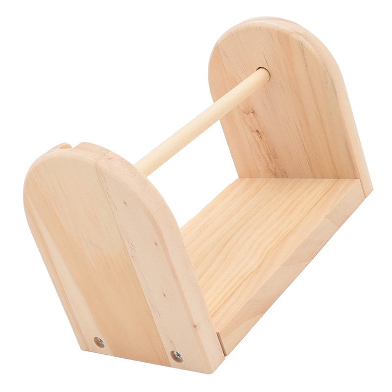 Wooden Yarn Holder Single Rotating Yarn Storage Horizontal Crochet Yarn