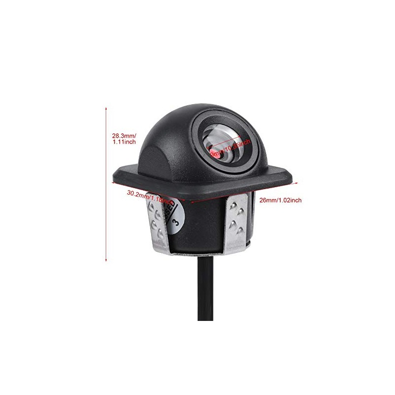 Tosuny 12V 90 Coche Cámara de Copia de Seguridad HD