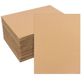 80 Pack 11"x 17" Corrugated Cardboard Sheets, Flat Cardboard Layer Pads 2 mm Thickness, Flexible Packaging Inserts for Shipping, Mailing, and Crafts, by IHDYPPEW