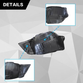 SecosAutoparts Front Left & Right Side Fender Liners Compatible with Infiniti Q50 2014-2023 Replace# 638404GA0B 638414GA0B IN1248128 IN1249128 Front Wheel Splash Liner Set