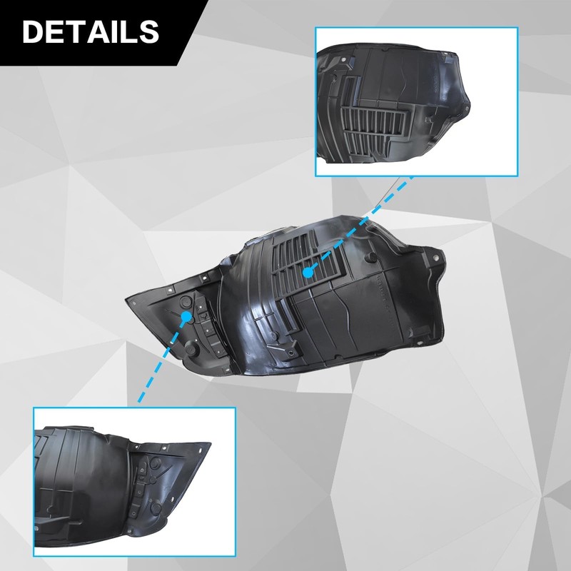 SecosAutoparts Front Left & Right Side Fender Liners Compatible with