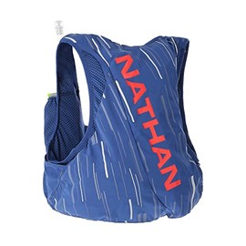 Nathan Men's Pinnacle Race Vest & 4L Hydration Pack with 2 20 oz Hydration Soft Flask, Water-Resistant Pockets, Lightweight & Moisture Wicking