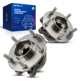 KAX 513335 Pair Front Wheel Hub Bearing Compatible with 2003-2012 Infiniti FX35 3.5L AWD,5 Lug
