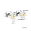 Cute Tiny Daisy Flower Small Stud Earrings for Women Cartilage