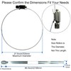 4Pcs 27.5-Inch/700mm (Diameter) Large Hose Clamps Stainless Steel