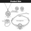 TOFBS Jewellery Set for Women and Girls Pendant Necklace Earrings