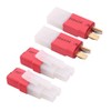 rflaueo 4pcs Compatible with Big Tamiya to T-Plug Style Male