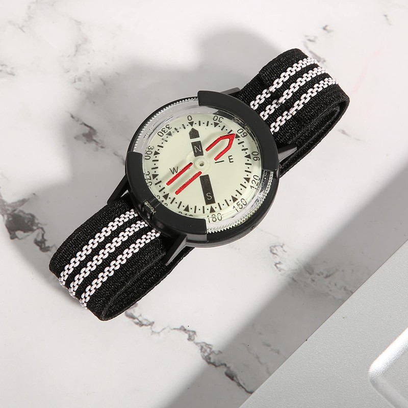 Dive Compass, Wristband Compass Waterproof Scuba Diving Compass Portable Luminous