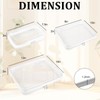 2 Pcs Clear Hard Shell Zipper Case, Portable Clear Zipper