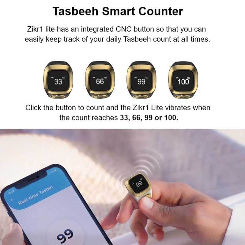 Mr. Gadget's Solutions Iqibla Smart Tasbih Tally Counter for Muslims