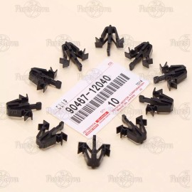 Toyota 9046712040 New Genuine OEM TOYOTA Radiator Grille Retainer Mount Clips Set - x10